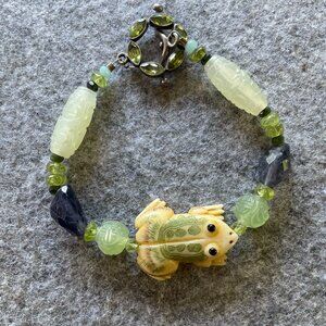 Vintage Lucky Frog Bracelet